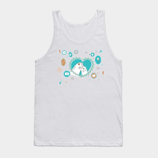 Love Birds Tank Top by aglomeradesign